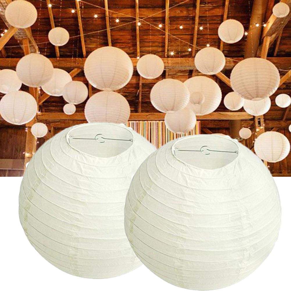 PANTALLAS DE PAPEL CHINA BLANCA 50 CM - Imagen 2