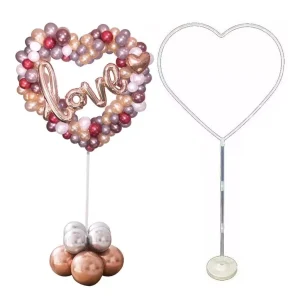 SOPORTE PARA GLOBOS CORAZÓN 1.40 MT