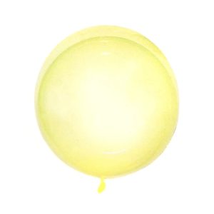GLOBO DE SILICONA AMARILLO PASTEL 50 CM