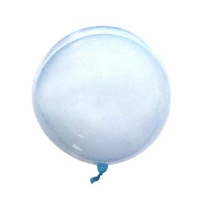 GLOBO DE SILICONA CELESTE PASTEL 50 CM