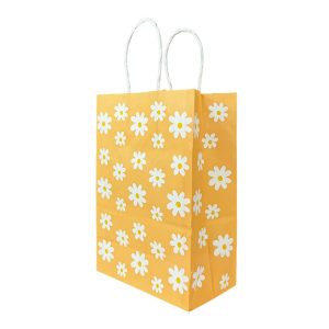 BOLSAS DE PAPEL MARGARITAS NARANJA 12 UNIDADES