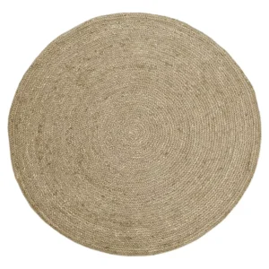 ALFOMBRA DE YUTE REDONDA - 1.50 MTS