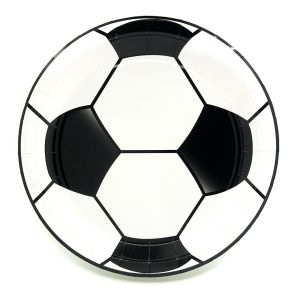 PLATOS DESCARTABLES FUTBOL 18CM 10 UNIDADES