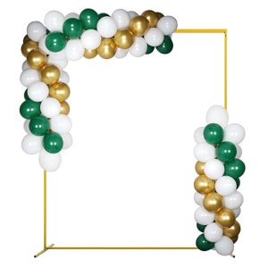 SOPORTE RECTANGULAR DE METAL PARA GLOBOS 2 MTS DORADO