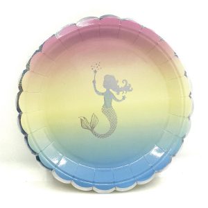 PLATO DESCARTABLE SIRENITA 23 CM