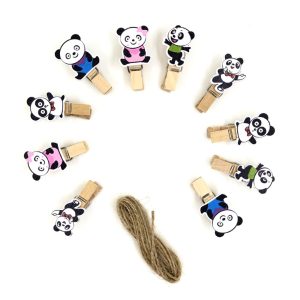 MINI PALILLOS OSO PANDA 10 UNIDADES