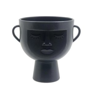 MACETA SOÑADOR NEGRO 9 x 10,5 CM