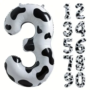 GLOBO NUMERO 3 VACA 1 MT