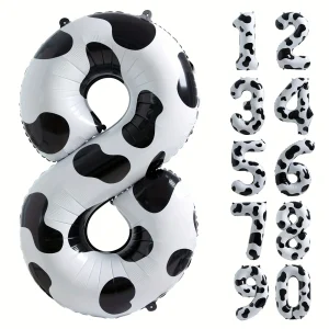 GLOBO NUMERO 8 VACA 1 MT
