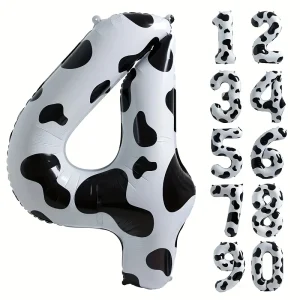 GLOBO NUMERO 4 VACA 1 MT