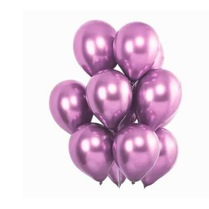 GLOBOS R10 25 UNIDADES CROMADOS METALIZADOS LILA