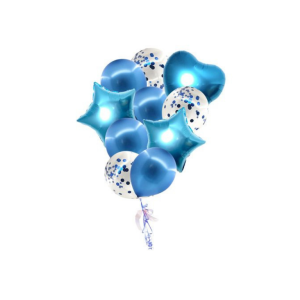 SET DE GLOBOS CELESTE 10 UNINDADES