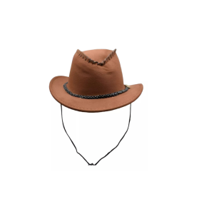 SOMBRERO COWBOY SIMIL CUERO MARRON CLARO