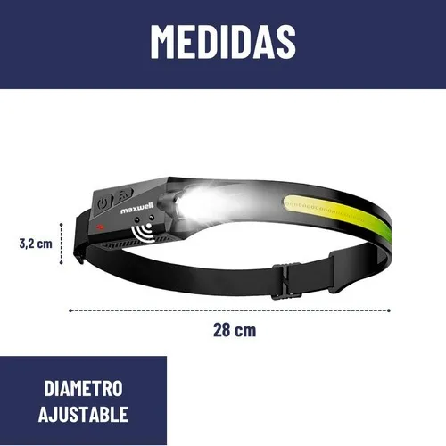LINTERNA MINERO FRONTAL LED - Imagen 4