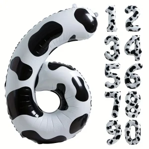 GLOBO NUMERO 6 VACA 1 MT