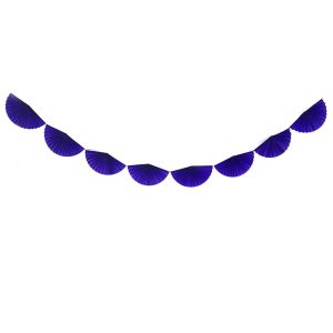 GUIRNALDA DE ABANICOS VIOLETA 3 MTS