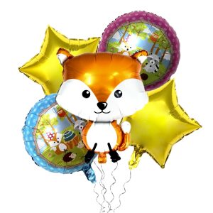 SET DE GLOBOS ANIMALES DEL BOSQUE ZORRO