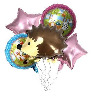 SET DE GLOBOS ANIMALES DEL BOSQUE ERIZO