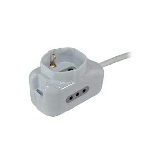 ALARGUE 1 SCHUKO + 2 MOD 3mts 3X1MM 203074-3MTS