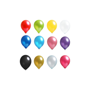 GLOBOS PERLADOS R10 100 UNIDADES MULTICOLOR