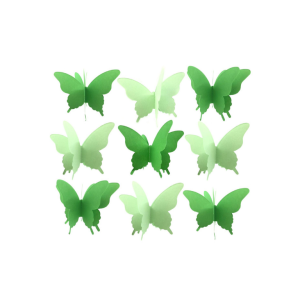 GUIRNALDA MARIPOSAS VERDE 2,5MTS