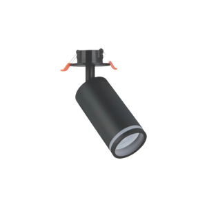 SPOT MOVIL DE EMBUTIR 18CM NEGRO