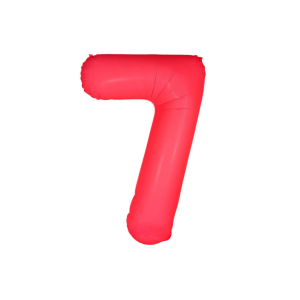 GLOBO NUMERO ROSA NEÓN GIGANTE 7