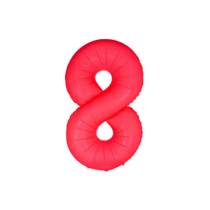 GLOBO NUMERO ROSA NEÓN GIGANTE 8