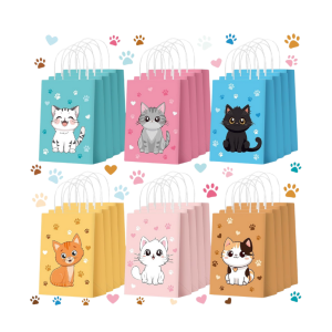 BOLSAS DE PAPEL GATITO AMARILLO 10 UNIDADES