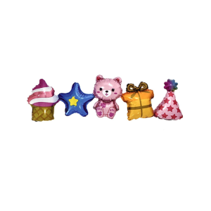 SET DE GLOBOS OSITO ROSA