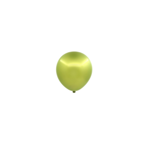 GLOBOS CROMADOS R5 50 UNIDADES VERDE LIMÓN