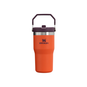 VASO STANLEY CON TAPA NARANJA FLIP STRAW TUMBLER 590 ML