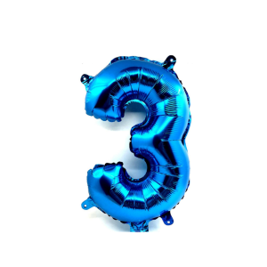 GLOBO NUMERO 1M AZUL 3