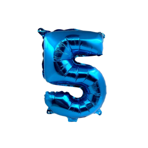 GLOBO NUMERO 1M AZUL 5