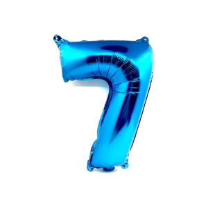 GLOBO NUMERO 1M AZUL 7