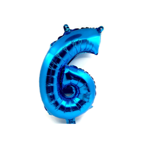 GLOBO NUMERO 1M AZUL 6