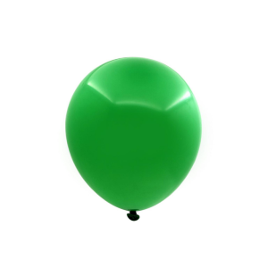 GLOBOS LISOS R10 VERDE BENETTON 50 UNIDADES