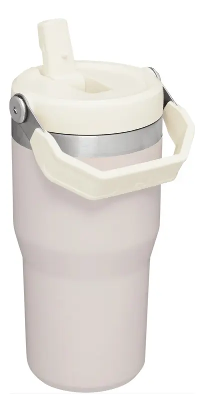 VASO STANLEY CON TAPA ROSA FLIP STRAW TUMBLER 590 ML - Imagen 2