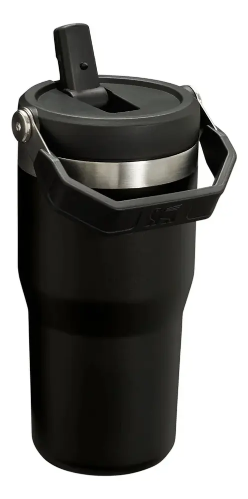 VASO STANLEY CON TAPA NEGRO FLIP STRAW TUMBLER 590 ML - Imagen 3