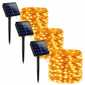 LUCES LUCIÉRNAGAS LED SOLARES 10 MTS 3 UNIDADES