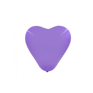 GLOBO CORAZÓN VIOLETA R10 25 UNIDADES