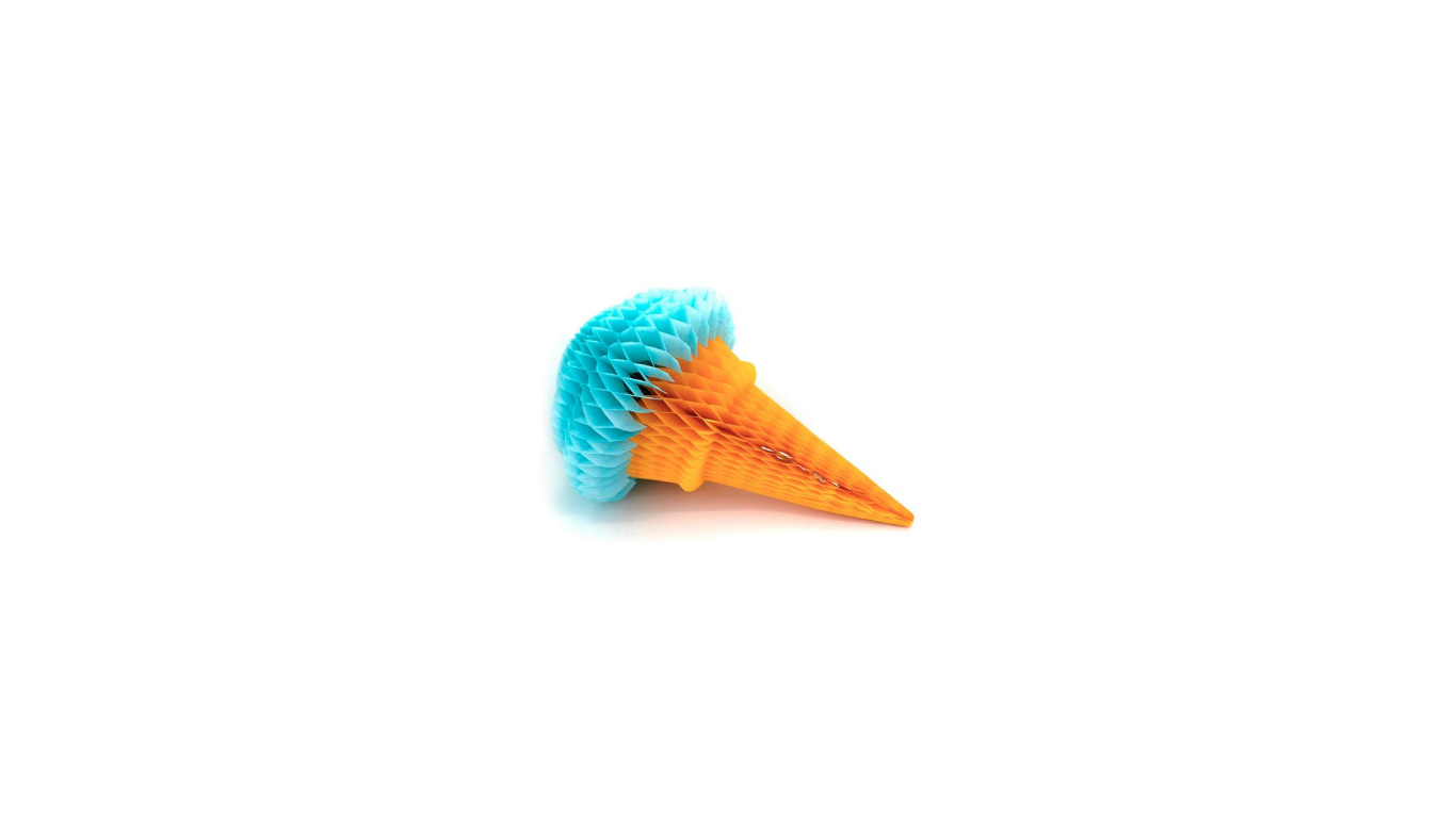 COLGANTE HELADO CELESTE 30 CM