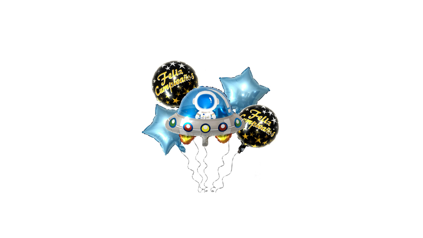 SET DE GLOBOS ESPACIO