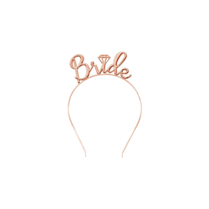 VINCHA BRIDE ROSA ORO