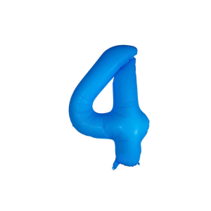 GLOBO NUMERO AZUL CLARO NEÓN GIGANTE 4