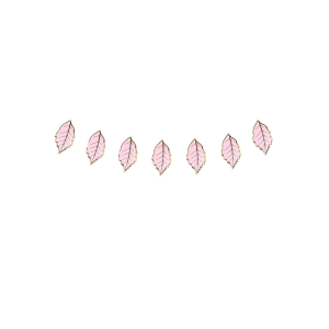 HOJAS ROSADAS DECORATIVAS