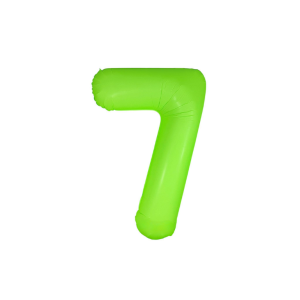 GLOBO NUMERO VERDE NEÓN GIGANTE 7