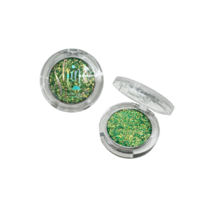 MAQUILLAJE VERDE INGLÉS GLITTER EN GEL