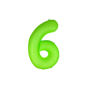 GLOBO NUMERO VERDE NEÓN GIGANTE 6
