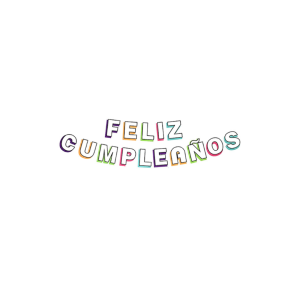 GUIRNALDA FELIZ CUMPLLEAÑOS MULTICOLOR